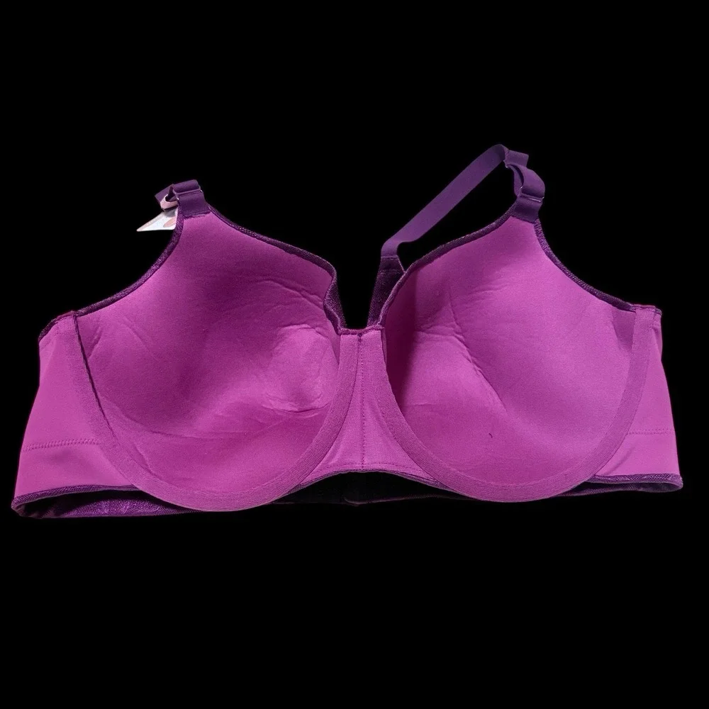 NWT‎ Cacique 42ddd Purple Lightly Lined Balconette Back Smoother Underwire